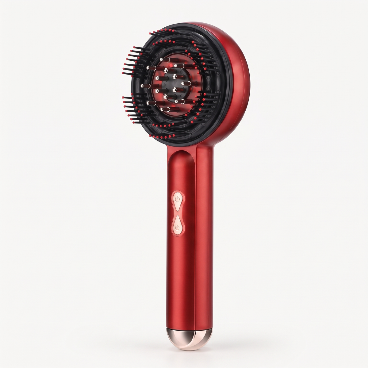 Rootwave V2 red light scalp massager, three-quarter view